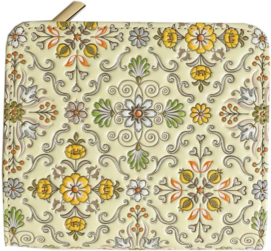 Amazon.co.jp: [浅草文庫] 友禅染 二つ折り 財布 L字ファスナー シルク